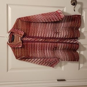 Gold High Fashion - button up - no size tag but more like L/XL